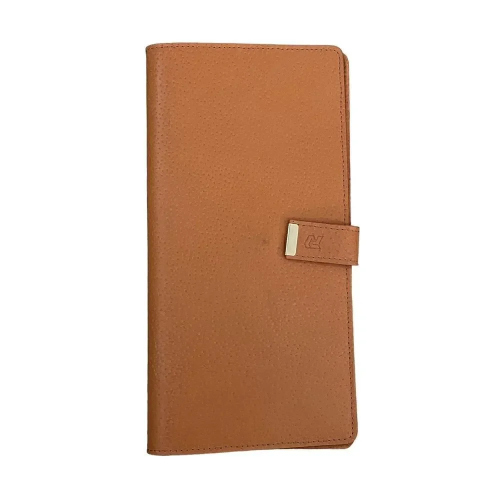 Autodromo Collector Car Key Folio Organizer Cognac Pig Leather Handmade Italy
